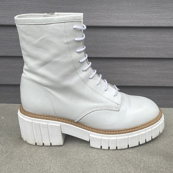 L’Intervalle Kington White Leather White Sole Chunky Boot EU41 - Picture 5 of 11